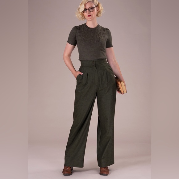 Emmy of Sweden NWT "Good Old Grandpa Pants" in black twill! - Picture 1 of 6